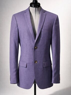 Topman Two-Button Blazer, heathered purple, 36